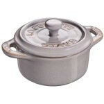 Mini cocotte 10 cm gris graphite en c�ramique