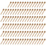 Mini cuillres  miel en bois pour cuisine et salle  (100pcs)