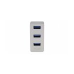 Mini - hub usb - c, hub usb - a 3 ports - silver