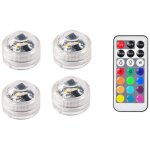 Mini lampe submersible � led avec t�l�commande, imperm�able conforme � la norme ip65, luminaire d�coratif ...