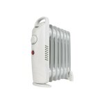 Mini radiateur bain d'huile 700 w ? thermostat r�glable ? dimensions compactes 33, 5 x 10 x 38 cm ? chauffage ...