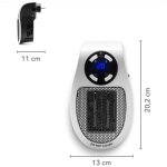 Mini, radiateur, pour, prise, murale