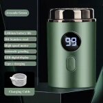 Mini rasoir �lectrique portable, mini rasoir �lectrique multifonction �tanche - vert