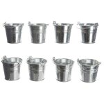 Mini seau en zinc avec anse.