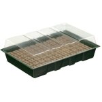 Mini serre de germination pour culture hors sol - 77 alv�oles - 35 x 23, 5 cm - 11 cm de haut