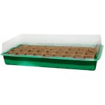 Nortene - mini serre 'growing kit' avec plaque biodégradable - 6 x 6 cm Nortene - mini serre 'growing kit' avec plaque biodégradable - 6 x 6 cm