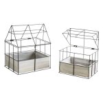 Aubry gaspard - mini serre en m�tal et bois teint� 25 cm. noir. marque : . r�f. : cfl172sp - noir