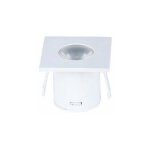 Mini spot led encastrable 1w 90� carr� - blanc chaud / blanc silumen