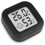 Mini thermom�tre hygrom�tre int�rieur digital � haute pr�cision, thermo hygrom�tre indicateur du niveau ...