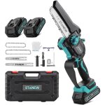 Mini tron�onneuse tron�onneuse �lectrique portable, 2 batteries 2ah, 600w tron�onneuse �lectrique sans ...