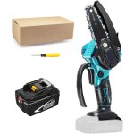 Mini trononneuse lectrique portable sans fil, petite scie  chane portative, scateur, 1 batterie ...