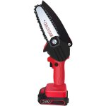 Mini tron�onneuse �lectrique rechargeable au lithium 24 v - scie � main sans fil pour le travail du bois ...