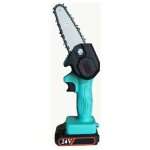 Mini tronconneuse electrique sans fil de 4 pouces avec moteur sans balais, une main 0, 7 kg leger, secateur ...