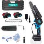 Trononneuses lectriques, petite trononneuse sans fil de 6 pouces, coupe - bois portable, + 2 batteries ...