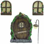 Miniature fe maison porte fentre et lustre mini arbre lumineux porte de jardin cratif arbre lumineux ...