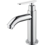 Minkurow - ineasicer robinet eau froide rond mitigeur lavabo robinet salle de bains en mtal durable ...