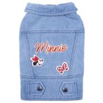 Minnie mouse - cerd - for fan pets - veste chien en denim en 65% coton et 35% polyester assurez le confort ...