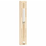Minuterie  sable pour sauna 15 minutes bois massif de pin vidaxl