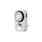 Perel minuteur 24h, analogique, 230 v, 16 a, 3680 w, terre fran�aise type e, blanc