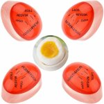Minuteur cuisson des o?ufs, 4pcs couleur changeante oeuf minuteur parfait parfait o?ufs bouillis temperature ...