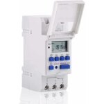 Minuteur num�rique lcd programmable hebdomadaire avec 16 programmes on / off, interrupteur horaire 220v ...