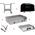 Planchaelec - pack plancha lectrique neo e650 + chariot + accessoires