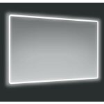 Tezeta - miroir de salle de bain avec cadre led r�tro - �clair� 120x70 cm - victoria