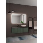 Mice collection - miroir avec applique led pour salle de bain, chambre, dressing rtro - clair, lumire ...