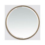 Drawer - miroir biseaut rond en mtal 100x100cm