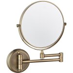 Miroir de courtoisie mural double face pliable rotatif 5x miroir grossissant 6 pouces pour salle de bain ... Miroir de courtoisie mural double face pliable rotatif 5x miroir grossissant 6 pouces pour salle de bain ...