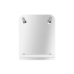 Miroir danilo bords polis 2 spots 65x50cm mp glass Miroir danilo bords polis 2 spots 65x50cm mp glass