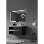 Mice collection - miroir avec clairage frontal, triled (chaud, neutre et froid), avec miroir grossissant ...