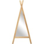 Miroir enfant tipi en bois de mindi - l. 55 x h. 120 cm - naturel - batam