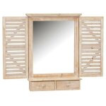 Aubry gaspard - miroir fentre en bois avec tiroirs
