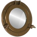 Miroir en forme de hublot mural �30 cm aluminium et verre vidaxl