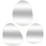 Atmosphera - lot de 3 miroirs organiques lida l32 44, 5 47cm or créateur d'intérieur Atmosphera - lot de 3 miroirs organiques lida l32 44, 5 47cm or créateur d'intérieur