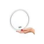 Miroir grossissant, 20x grossissant miroir avec ventouses (15cm rond) - parfait pour le miroir de maquillage ... Miroir grossissant, 20x grossissant miroir avec ventouses (15cm rond) - parfait pour le miroir de maquillage ...