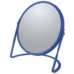Miroir grossissant sur pied acier akira bleu roi spirella