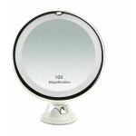 Miroir grossissant x10 avec clairage led pour voyage, dot d'une ventouse pour fixation murale et d'une ...