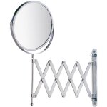 Miroir cosm�tique mural t�lescope exclusif - orientable, - 100% et 300%, chrome - wenko