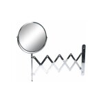 Miroir grossissant x5 'mural' 14cm argent