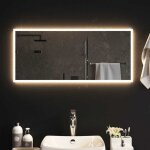 Miroir  led miroir dco pour salle de bain salon chambre ou dressing 90x40 cm 20090