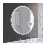 Cuisibane ? miroir lumineux de salle de bain rond 80 cm ? �clairage led 1900 lumens ? interrupteur sensitif ...