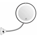 Miroir de maquillage grossissant 10x avec ventouse et miroir de salle de bain � lumi�re led - ahlsen
