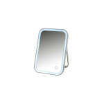 Miroir de maquillage � poser lumineux led gris 15x2. 5x22cm