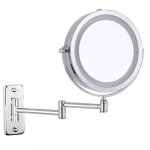 Miroir de maquillage mural feelglad, miroir grossissant � del double face 10x, miroir de courtoisie cosm�tique ...