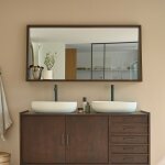 Berah getah - miroir en mindi massif 135x67 cm