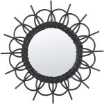 Beliani - miroir mural boho en rotin forme soleil noir ø 60 cm telakia Beliani - miroir mural boho en rotin forme soleil noir ø 60 cm telakia