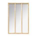 Silumen - miroir mural en bois rectangle 3 colonnes h. 116 cm