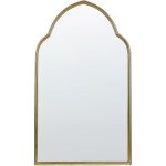 Beliani - miroir mural doré en métal 58 x 104 cm pièce d'accent glamour décorative aconchi Beliani - miroir mural doré en métal 58 x 104 cm pièce d'accent glamour décorative aconchi